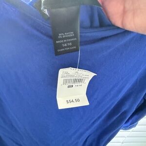 Blue Ashley Stewart T-Shirt Dress